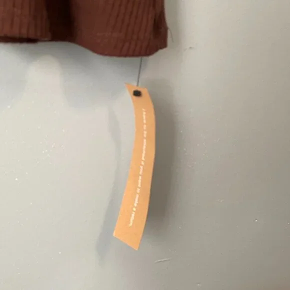 New Reformation Maya Tencel Ribbed Mockneck Dress Cafe Brown XS - Picture 6 of 8